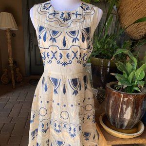 Yujia Cotton Cream Dress /Size L